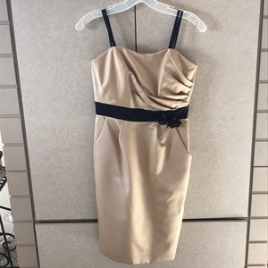 David’s bridal gold dress